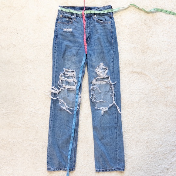 Aeropostale Light Blue Distressed Boyfriend Jeans - Picture 5 of 6